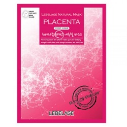 Фото Lebelage Placenta Natural Mask - Тканевая маска для лица с плацентой, 23 мл
