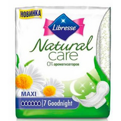 Фото Libresse Natural Care Maxi Super Goodnight - Прокладки гигиенические, 7 шт
