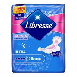 Фото Libresse Ultra Goodnight - Прокладки гигиенические ночный, 10 шт