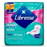 Libresse Ultra Super - Прокладки гигиенические с мягкой поверхностью, 8 шт - фото 1