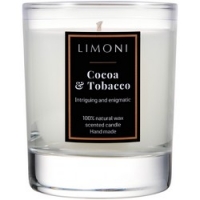 

Limoni Cocoa & Tobacco - Ароматическая свеча Какао и Табак, 140 гр