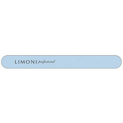 Фото Limoni Color - Пилка для ногтей голубая прямая, 240*240