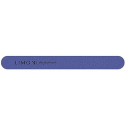 Фото Limoni Color - Пилка для ногтей синяя прямая, 120*120