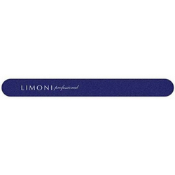 Фото Limoni Color - Пилка для ногтей темно-синяя прямая, 220*220