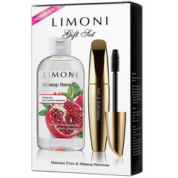 Фото Limoni Gift Set Mascara Doro - Косметический набор тушь и средство для снятия макияжа Гранат сицилии
