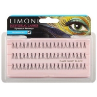 

Limoni Individual Lashes - Пучки ресниц черные узелковые короткие