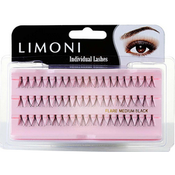 Фото Limoni Individual Lashes - Пучки ресниц черные узелковые средние