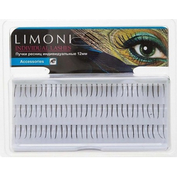 Фото Limoni Individual Lashes - Пучки ресниц индивидуальные черные 12 мм