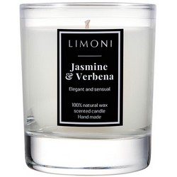 Фото Limoni Jasmine & Verbena - Ароматическая свеча Жасмин и Вербена, 140 гр
