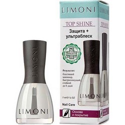 Фото Limoni Nail Care Top Shine - Средство для защиты+ультраблеск для ногтей, в коробке, 7 мл