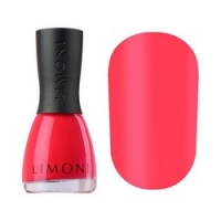 Limoni Neon Collection - Лак для ногтей матовый неоновый тон 593, малиновый, 7 мл