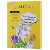 

Limoni Sheet Mask With Honey Extracт - Маска для лица питательная с медом, 3 шт
