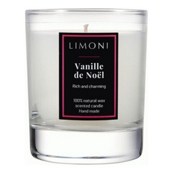 Фото Limoni Vanille De Noel - Свеча ароматическая Ванильное рождество, 140 гр