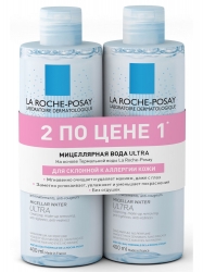 Фото La Roche Posay Physiological Cleansers - Мицеллярная вода для чувствительной, склонной к аллергии кожи Ultra, 400 мл х 2 шт