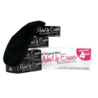 MakeUp Eraser - Мини-салфетка для снятия макияжа, черная, 4 шт