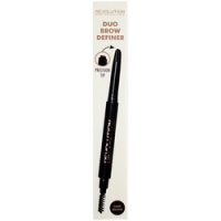 

Makeup Revolution Duo Brow Pencil Dark Brown - Карандаш для бровей