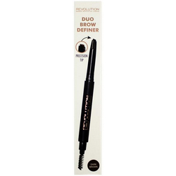 Фото Makeup Revolution Duo Brow Pencil Dark Brown - Карандаш для бровей