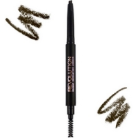 Makeup Revolution Duo Brow Pencil Medium Brown - Карандаш для бровей