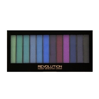 

Makeup Revolution Redemption Palette Mermaids vs Unicorns - Тени для век в палетке, 12 тонов, 13 г