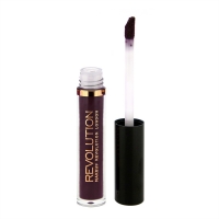 

Makeup Revolution Salvation Velvet Lip Lacquer Vamp - Жидкая помада, тон темно-фиолетовый