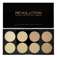

Makeup Revolution Ultra Cover and Conceal Palette Light - Набор консилеров, 10 г