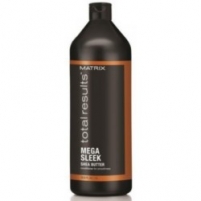 Фото Matrix Total Results Mega Sleek Conditioner - Кондиционер с маслом ши для гладкости волос, 1000 мл.