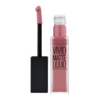 

Maybelline Color Sensational Vivid Matte - Жидкая матовая помада, тон 05 нежный румянец