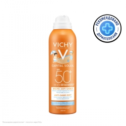 Фото Vichy - Детский спрей-вуаль анти-песок SPF50+ для лица и тела, 200 мл