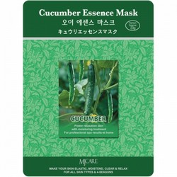 Фото Mijin Cucumber Essence Mask - Маска тканевая с огурцом, 23 г