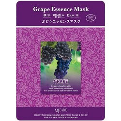 Фото Mijin Grape Essence Mask - Маска тканевая с виноградом, 23 г