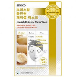 Фото Mijin Junico Crystal All-in-one Facial Mask Argan - Маска тканевая c аргановым маслом, 25 г