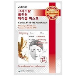 Фото Mijin Junico Crystal All-in-one Facial Mask Red ginseng - Маска тканевая c красным женьшенем, 25 г