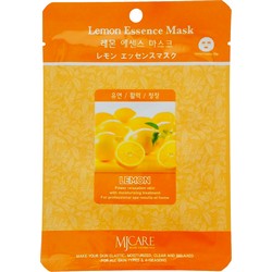 Фото Mijin Lemon Essence Mask - Маска тканевая с лимоном, 23 г