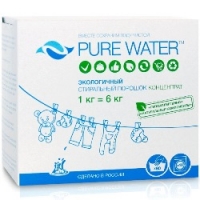 Mi&Ko Pure Water - Стиральный порошок, 1 кг порошок стиральный lion с эффектом кондиционера 900 гр