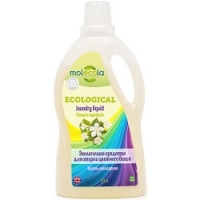 Molecola - Гель для стирки цветного и линяющего белья, экологичный, 1500 мл средство для чистки стиральных и посудомоечных машин 30 таблеток по 15 г