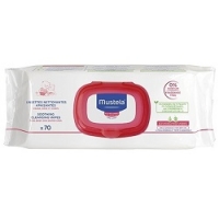

Mustela Bebe - Очищающие успокаивающие салфетки, 70 шт