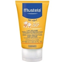 Mustela Bebe Sun - Солнцезащитное молочко с очень высокой степенью защиты SPF 50+, 100 мл