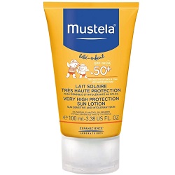 Фото Mustela Bebe Sun - Солнцезащитное молочко с очень высокой степенью защиты SPF 50+, 100 мл