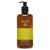 Apivita - Мягкий шампунь для частого использования с ромашкой и мёдом, 500 мл лэтуаль натуральный спонж конжак для очищения кожи с ромашкой sophisticated
