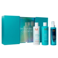 Moroccanoil Color Care - Подарочный набор для окрашенных волос "VIP Introduction Set" (кондиционер 250 мл, шампунь 250 мл, спрей 160 мл) MOKITCLRSCVIPRU - фото 1