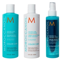 Moroccanoil Color Care - Подарочный набор для окрашенных волос "VIP Introduction Set" (кондиционер 250 мл, шампунь 250 мл, спрей 160 мл) MOKITCLRSCVIPRU - фото 5