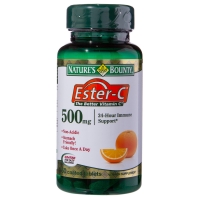 Nature's Bounty - Эстер-С, 500 мг, №60 таблетки nature s bounty легкодоступное железо 28 мг