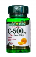Nature's Bounty - Витамин С 500 мг и Шиповник 100 таблеток 7days пилинг пэды для лица отшелушивающие очищающие my beauty week диски aha кислоты витамин с 150