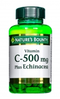 Nature's Bounty - Витамин С 500 мг плюс Эхинацея 100 таблеток