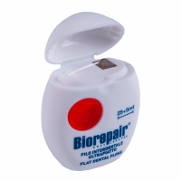 Biorepair Non-Waxed Expanding Floss - Расширяющаяся зубная нить без воска для чувствительных десен oleos зубная нить объемная 50 м 50