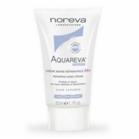 Noreva Aquareva Repairing hand cream - Крем восстанавливающий для рук, 50 мл шампунь для хорьков авз шустрик восстанавливающий дезодорирующий экстракт овса 100 мл