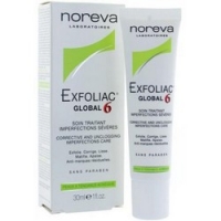 Noreva Exfoliac Global - Крем для лица, Глобал 6, 30 мл noreva exfoliac лосьон с высоким содержанием ана для лица 125 мл