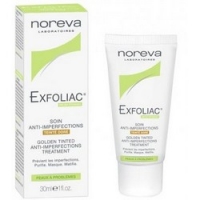 Noreva Exfoliac Golden tinted cream - Тональный крем для проблемной кожи, золотистый, 30 мл - фото 1