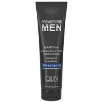 Ollin Premier For Men Shampoo Hair Body Refreshening - Шампунь для волос и тела освежающий, 1000 мл освежающий шампунь 1922 21815 1000 мл