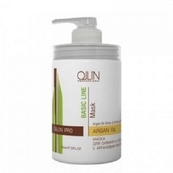 Фото Ollin Professional Basic Line Argan Oil Shine&Brilliance - Маска для сияния и блеска с аргановым маслом, 650 мл.